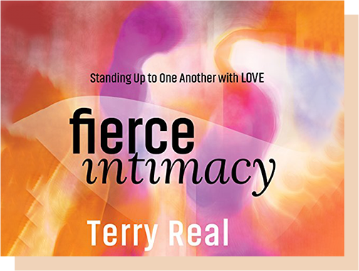 A book cover with the title of " fierce intimacy."